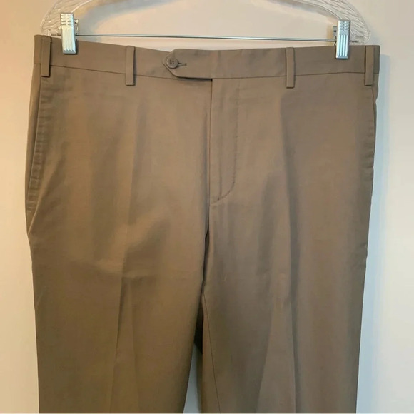Zanella x  Loro Piana Tan Trousers Straight Leg Career 36 - Picture 7 of 8